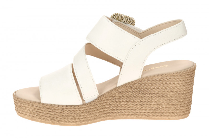Gabor Wedges Keil Sandale weiß Nappa 84.771.20