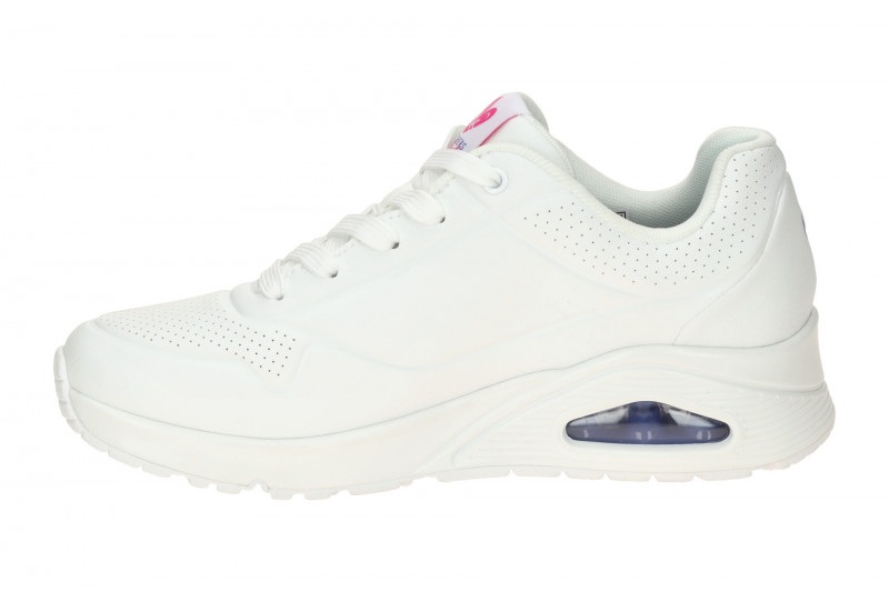 Skechers Uno Schuhe weiß bunte Herzen 190008
