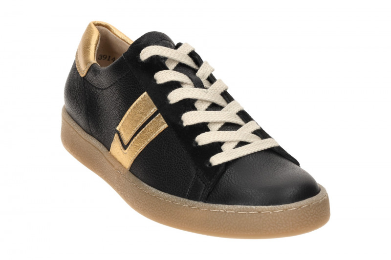 Paul Green Schuhe Snaeker schwarz gold 5464
