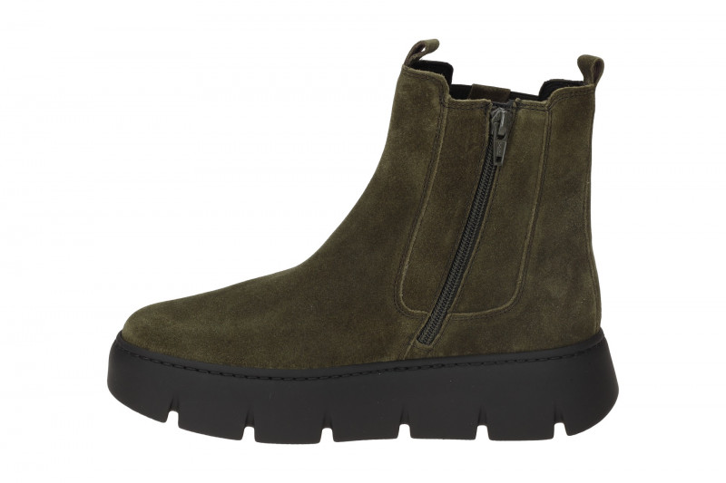 Gabor Stiefelette olive grün Chunky Boots Velour 53.743.11