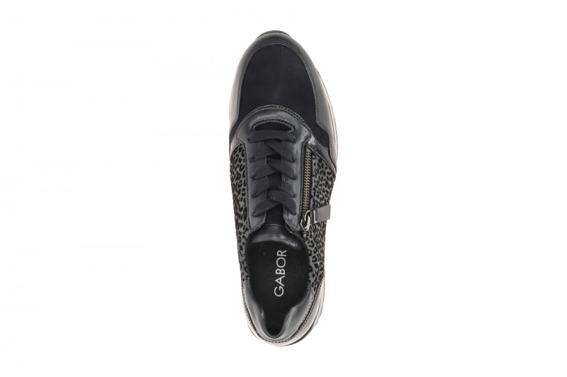 Gabor comfort Sneaker Schuhe blau Leo H-Weite 6021