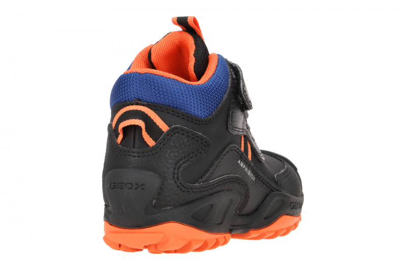 Geox Savage Kinder Stiefel schwarz orange J261WB