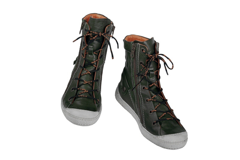 Eject Dass E-12998 Stiefelette dunkelgrün