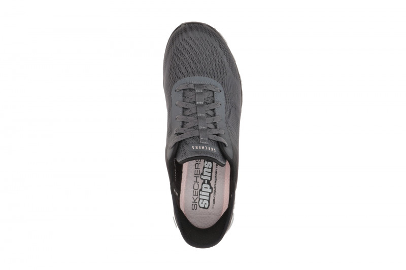 Skechers Glide Step Schuhe grau schwarz Slip-Ins 104566