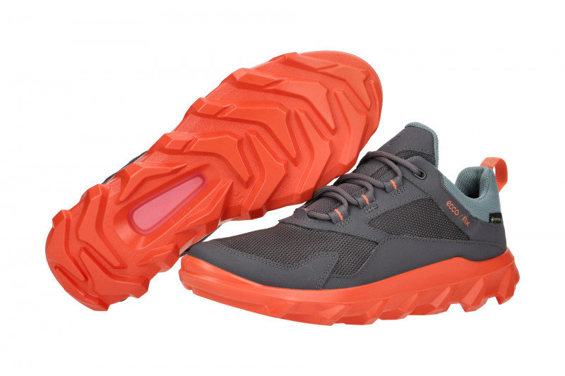 Ecco MX Schuhe Sneaker grau orange Gore-Tex