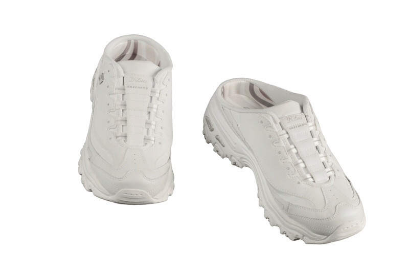 Skechers D´Lites Airy Pantoletten weiß 11449/WHT