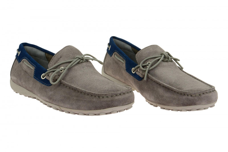 Geox Snake Mokassin Slipper grau U4207I