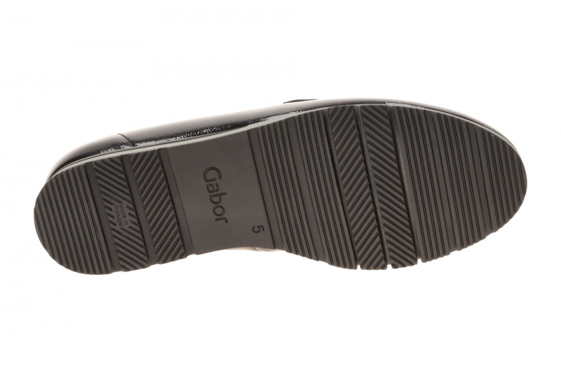 Gabor Schuhe Slipper blau Lack Velour Mokassin 4004.01