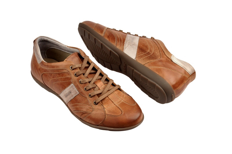 Geox Icona Sneaker braun grau Schnürer