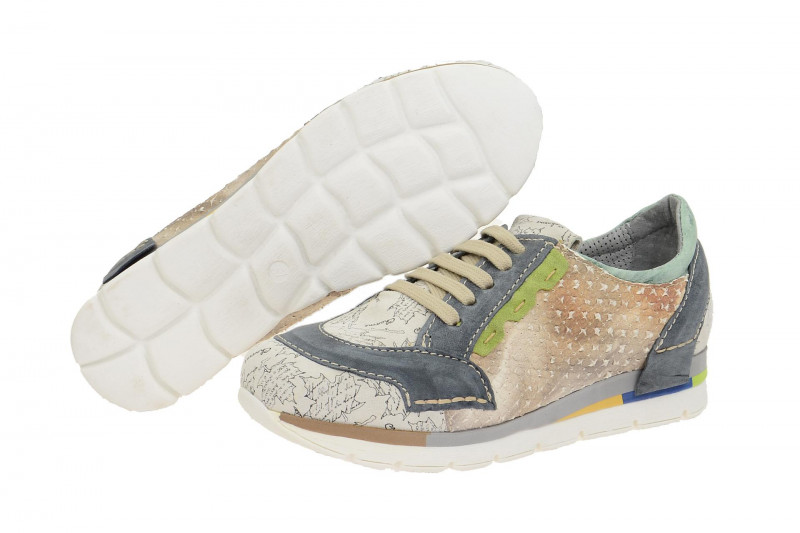 Charme Schuhe 1114-E grau beige multi