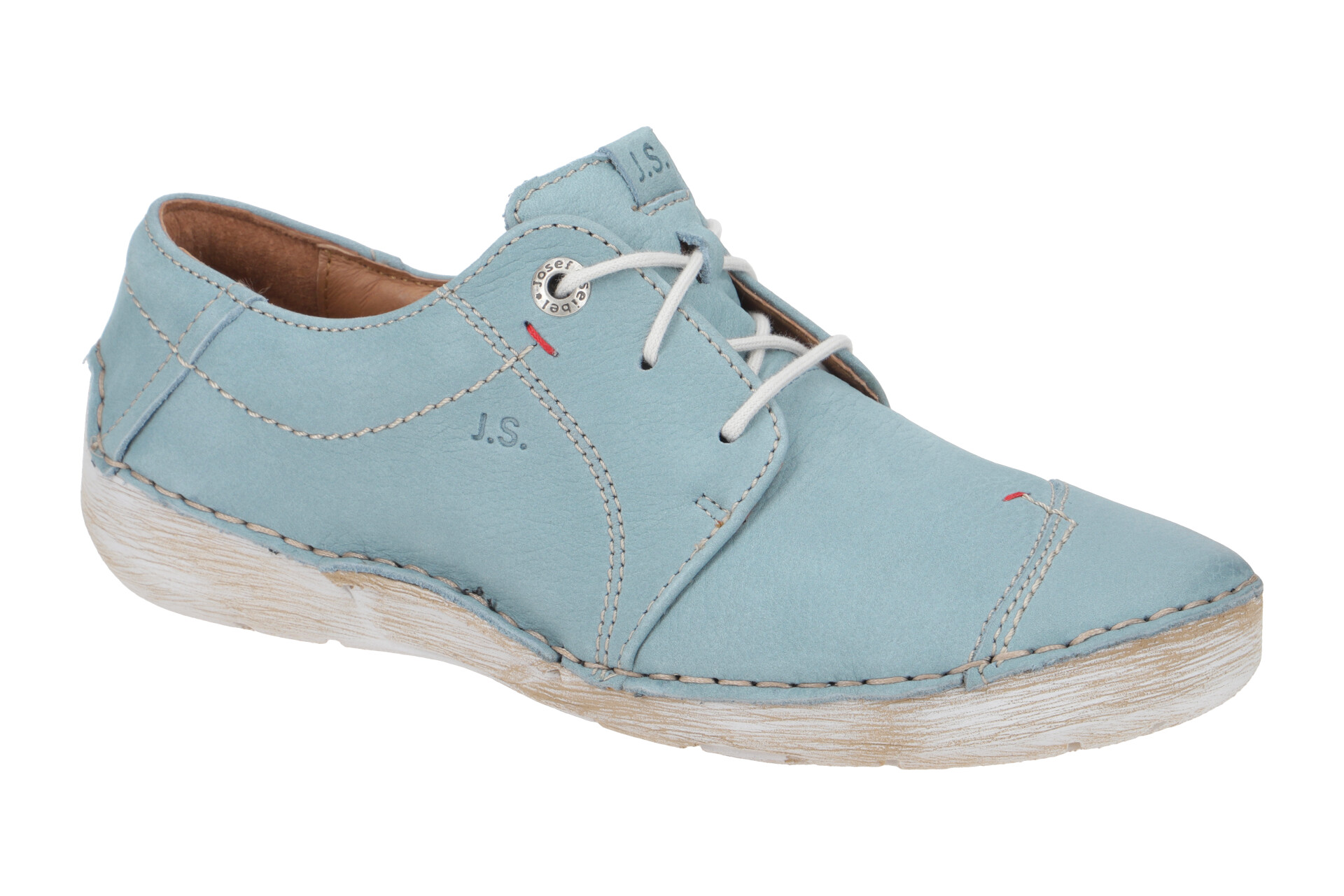 Josef Seibel Scarpe Stringate Donna 59641 Fergey 41 - Pelle Pregiata, Suola Rubflex, Plantare Intercambiabile