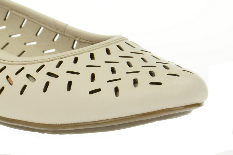 Clarks Ballerinas cotton beige - 20357670