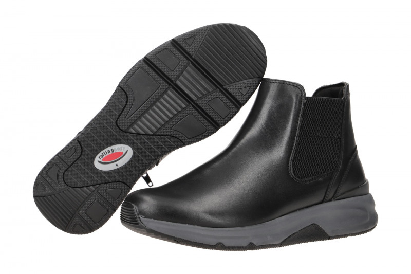 Gabor RollingSoft Stiefelette schwarz Glattleder 76.881.57