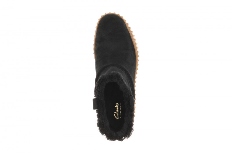 Clarks Torhill Warm Winter Schuhe schwarz Velour Stiefeletten 26320239