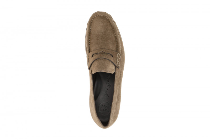 Paul Green Schuhe Slipper taupe braun Loafer 1228