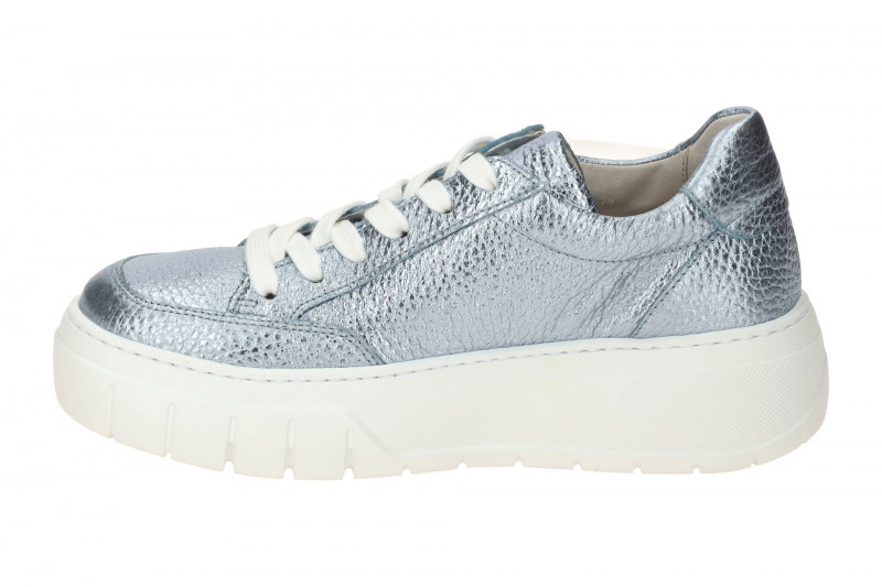 Gabor Schuhe Plateau Sneakers blau metallic 63.220.66