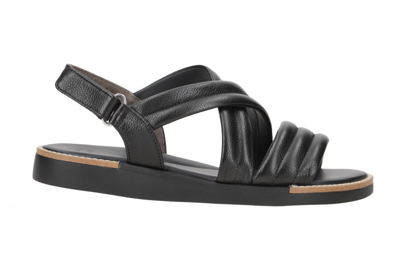 Paul Green Sandale Kreuzriemen schwarz Klett 6054