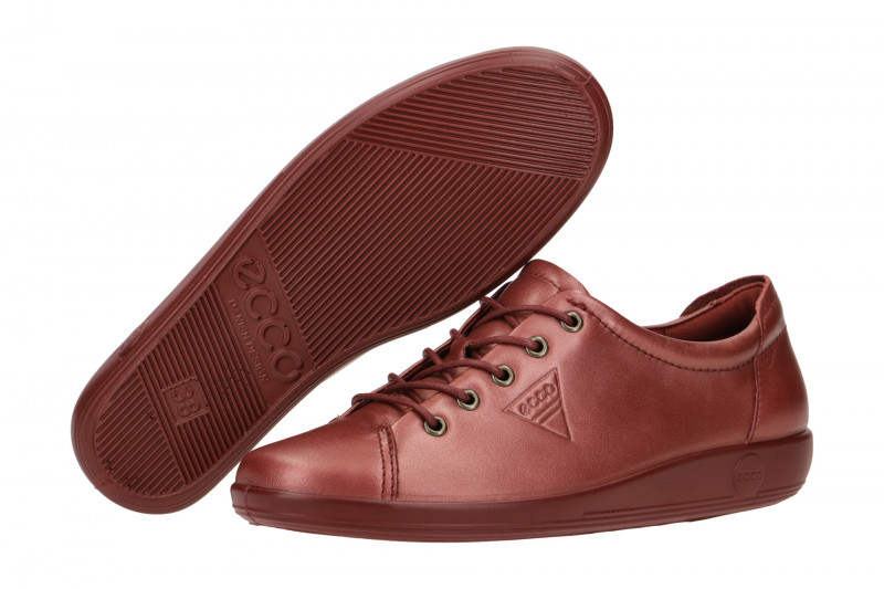 Ecco Soft 2 Schuhe rot metallic