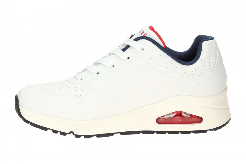Skechers Uno Schuhe weiß blau Damen Sneakers 73690