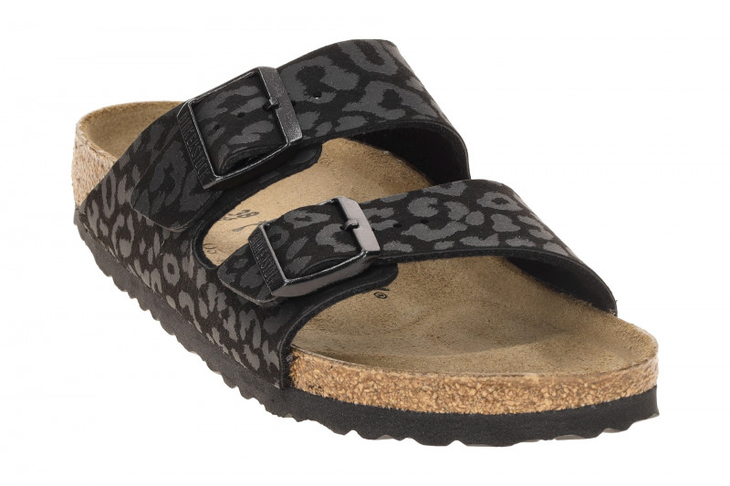 Birkenstock Arizona BS Pantolette schwarz LEO SCHMAL 1030563