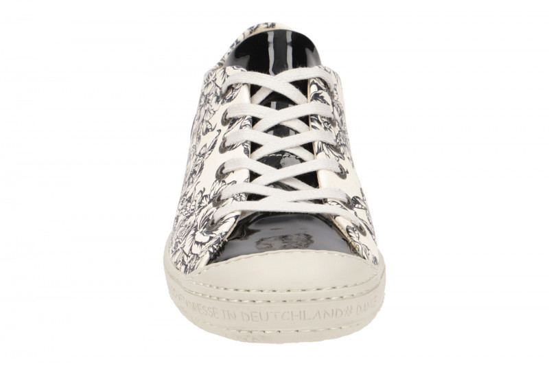 Eject Dass Schuhe schwarz weiß Blumen 11207