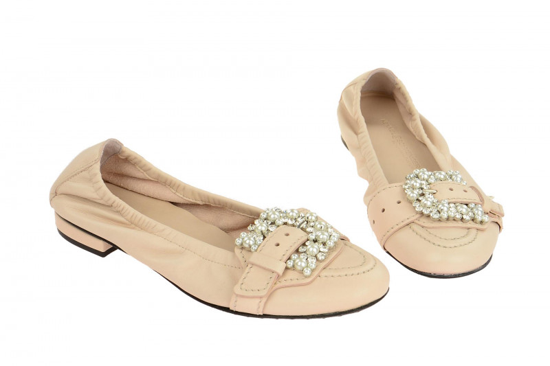 K&S Malu Ballerinas rosa crystal 10970