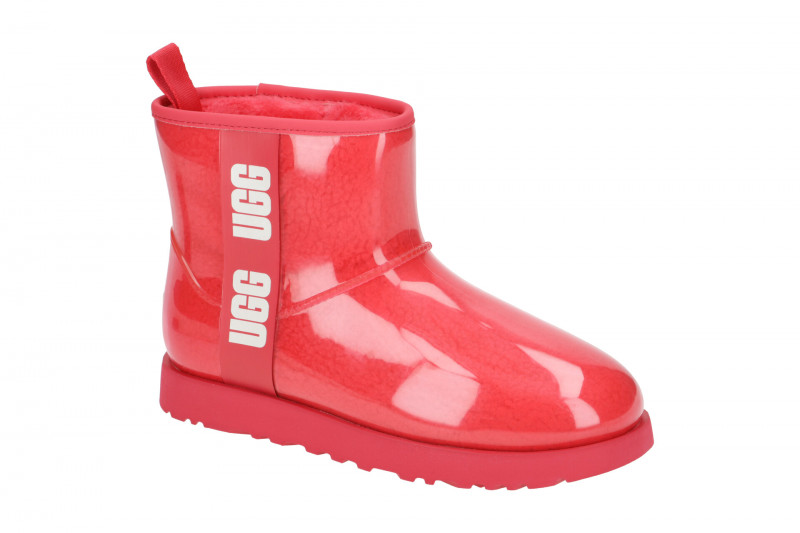 UGG Classic Clear Mini Stiefel pink hibiskus