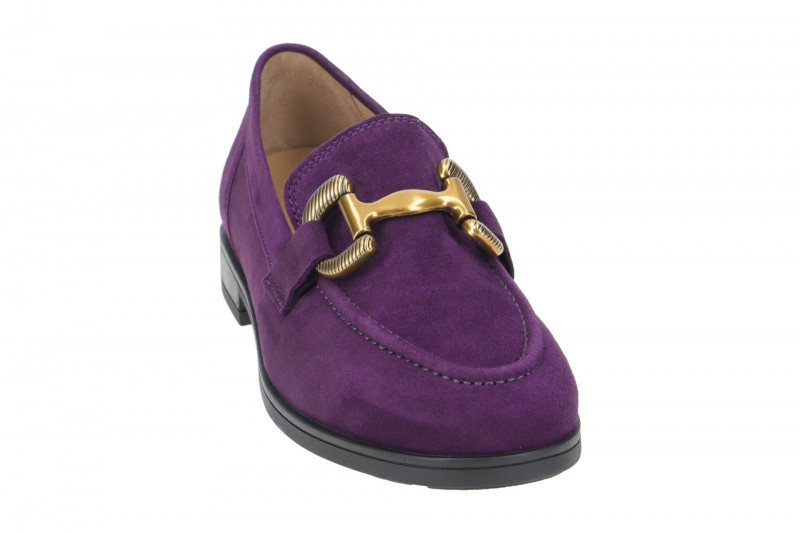 Gabor Florenz Schuhe Slipper lila Velour G-Weite 52.422.49