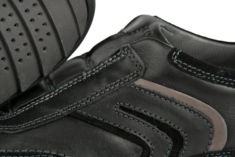 Geox Pietro N Schuhe schwarz grau Slipper