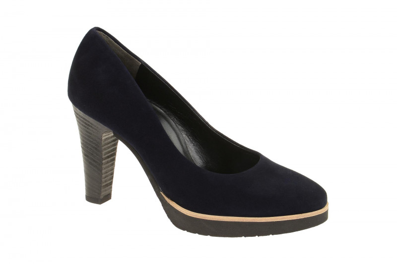 Paul Green Plateau Pumps 3210 blau Samt