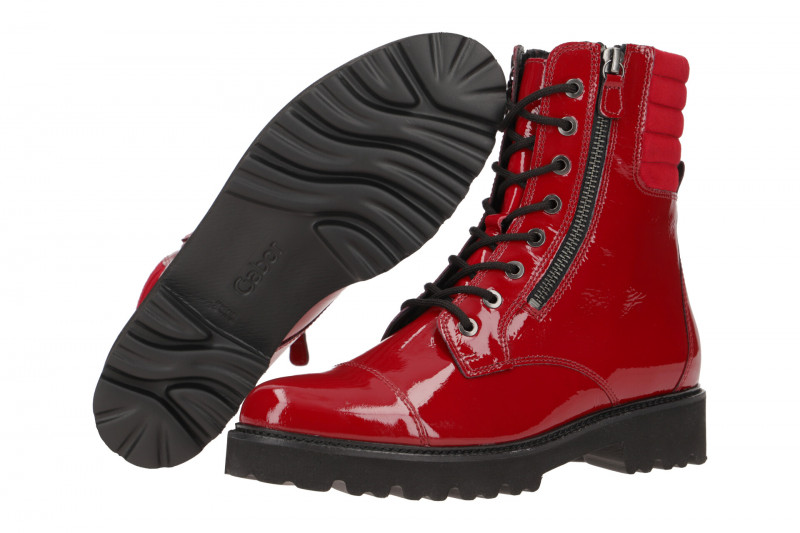 Gabor Fashion Stiefelette rot Lack 71.802.95