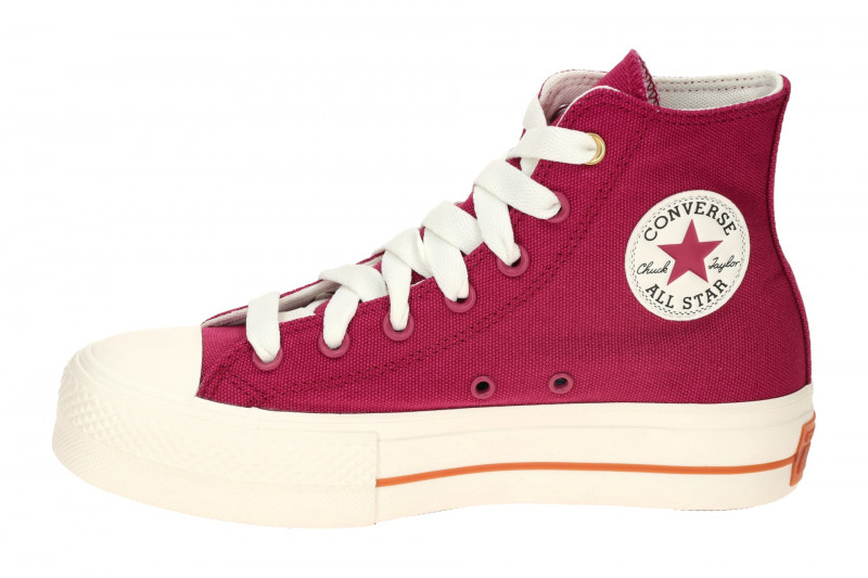 Converse Schuhe Chuck Taylor All Star Plateau rot berry Lift Hi