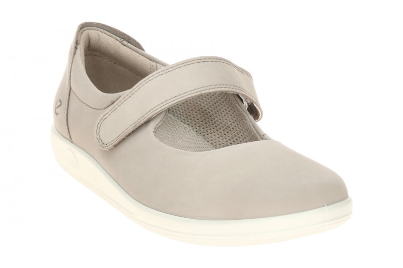 Ecco Soft 2 Schuhe Mary-Jane Ballerina grau 207503