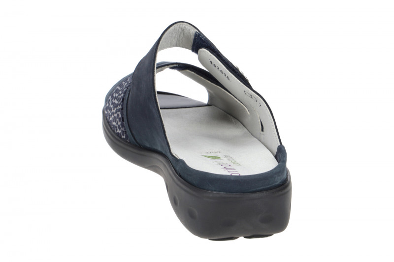 Waldläufer Kara Pantolette blau marine Orthotritt 684K50