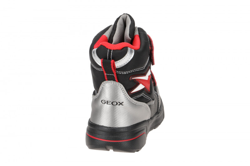 Geox Sveggen Kinder Stiefel schwarz rot Warmfutter J267UC