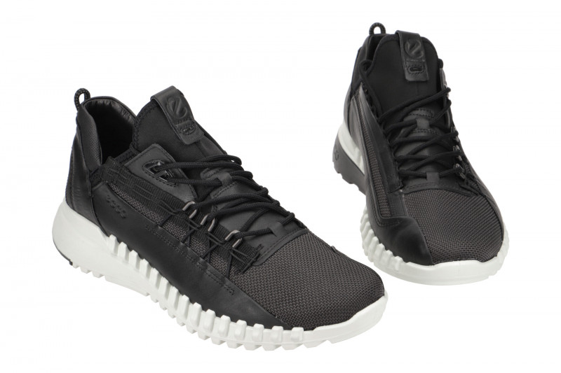 Ecco Zipflex Schuhe schwarz Herren Sneakers 803734