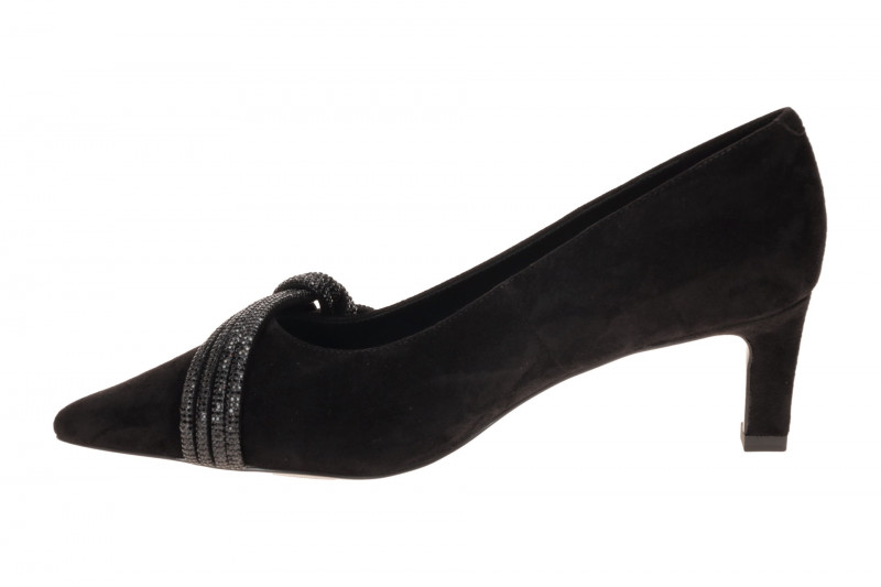 Peter Kaiser Pumps schwarz Strass Schlaufe 72406