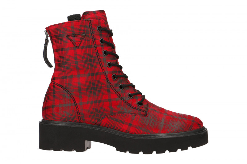Paul Green Stiefel rot Karo 9581