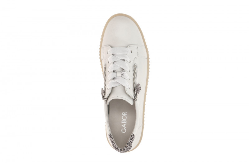 Gabor Schuhe weiß offwhite Sneakers Leo 83.334.29
