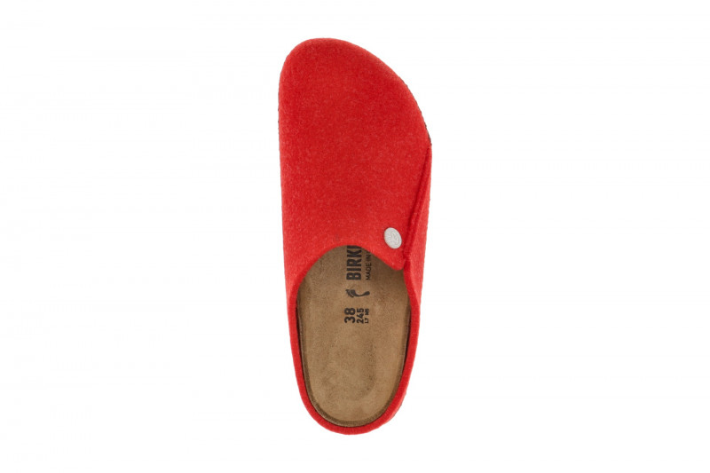 Birkenstock Zermatt Rivet Split Clogs Pantoletten rot Normal-Weit 1025014