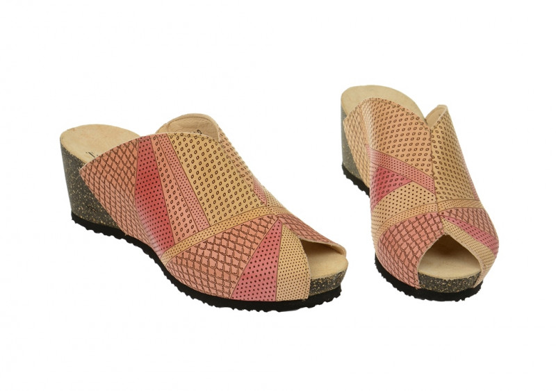 Think Zilli Pantolette gelb rot 2-82327-69