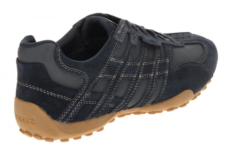 Geox Snake Schuhe dunkelblau Velour Nubuck U55MNB