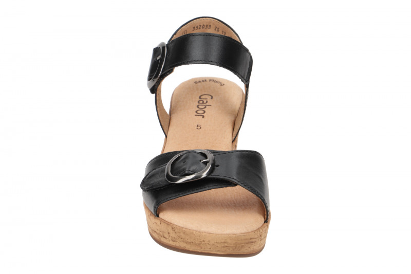 Gabor Sandalette schwarz Glattleder 84.764.27