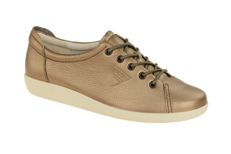 Ecco Soft 2 Schuhe grau braun metallic 20650301375