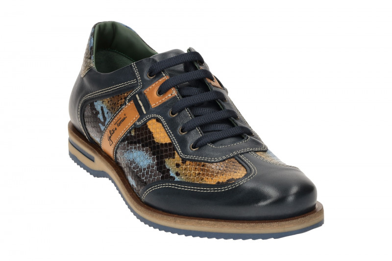 Galizio Torresi Schuhe blau braun Schlange 312938