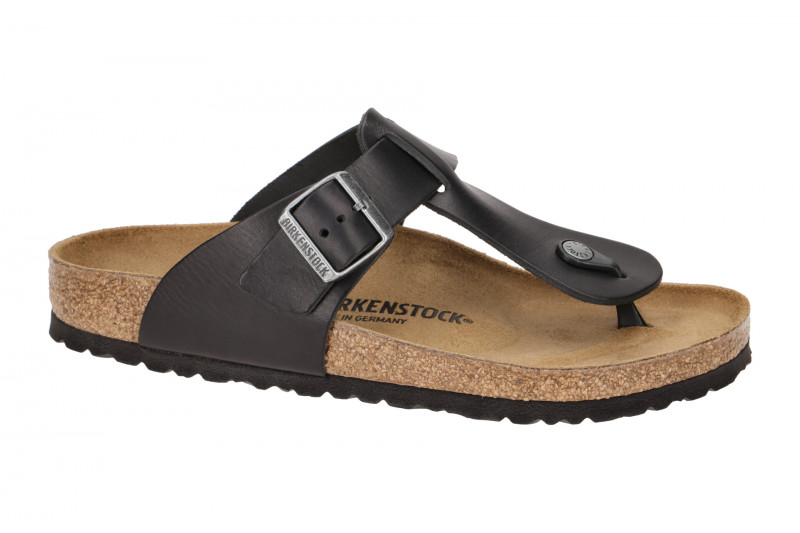 Birkenstock Medina Pantolette schwarz Leder Normal-Weit 1022770