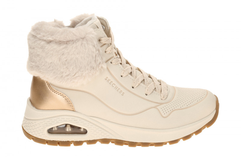 Skechers Uno Rugged Stiefeletten beige natural Fellkragen 167993