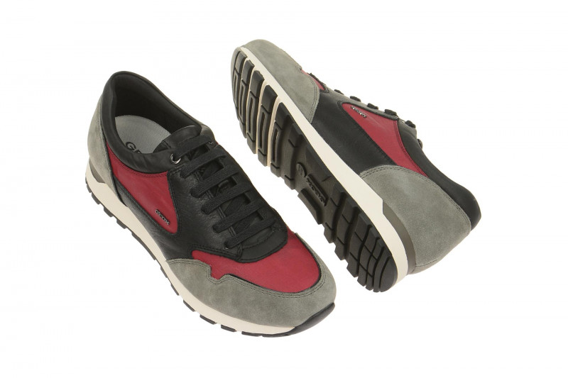 Geox Emildon Schuhe schwarz rot grau U641RB