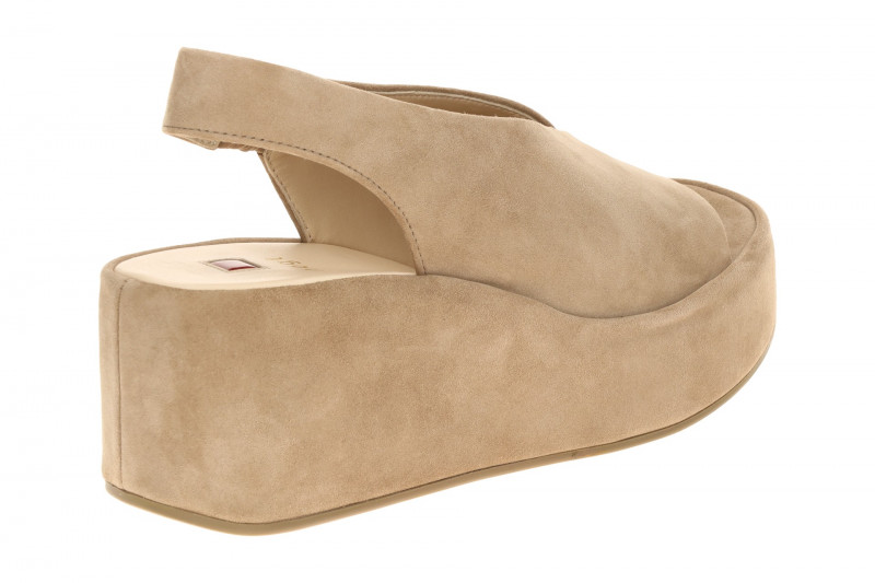 Högl Mimi Plateau Sandalette taupe braun Keil 2522