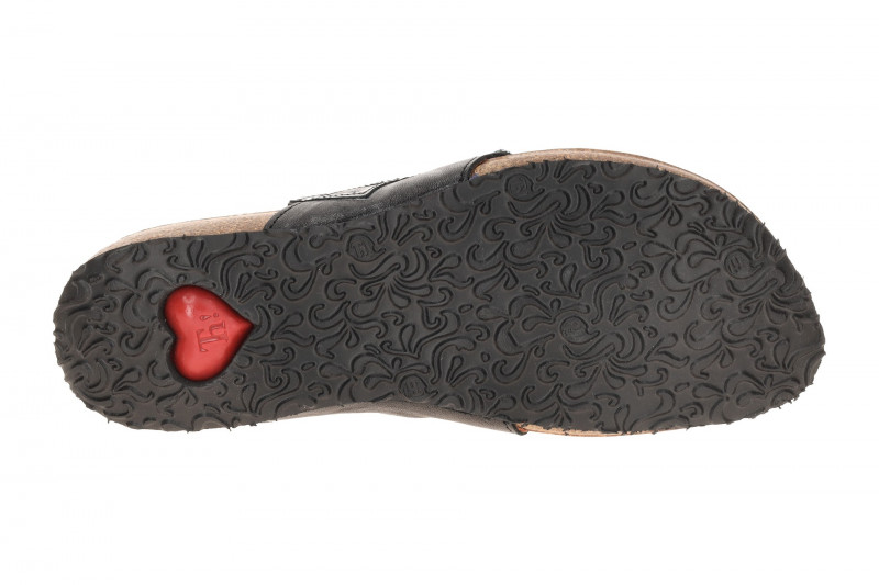 Think Julia Pantolette Zehentrenner schwarz Lack Viereck 1136